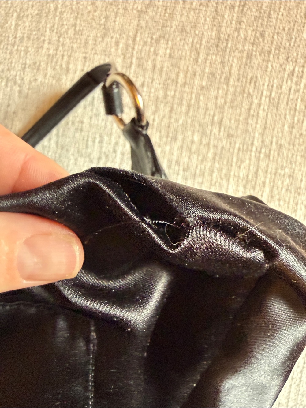 Y2K Coach Black Signature C Hobo Shoulder Bag Buckle F20742 - Picture 9 of 12